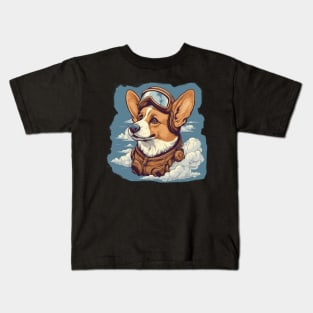 Aviator dog Kids T-Shirt